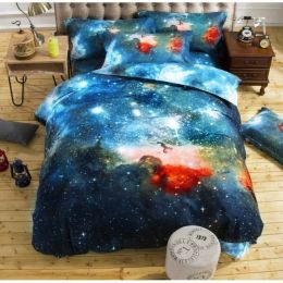 3D Print Bed Sheets Set Duvet Quilt Cover Sets Bed 4 Piece (style: A, Bedding Size: 1.35m)
