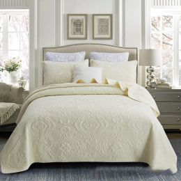 Three-piece bed (Color: Yellow, size: 230x250cm)