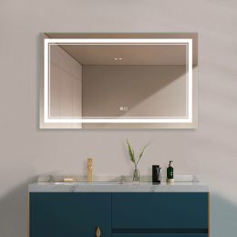 Lighted Wall Mounted Bathroom / Vanity Mirror (Material: Glass, size: 39"*24")