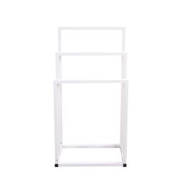 Metal Freestanding Towel Rack 3 Tiers Hand Towel Holder Organizer for Bathroom Accessories RT (Color: White)