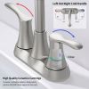 Modern Bathroom Vanity 4" 2-Handle Centerset Basin Faucet