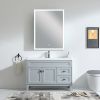 Fancy Frameless Bathroom Mirror
