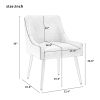 Modern Velvet Wide Accent Chair Side Chair with Swoop Arm Metal Legs for Club Bedroom Living Room Meeting Room Office Study, RoseWood