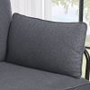American Rustic Style Living Room Metal Frame with Cushions Comfortable Sofa Couch
