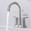 Modern Bathroom Vanity 4" 2-Handle Centerset Basin Faucet