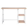 Computer Desk With 2 Tier Shelves