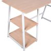 Computer Desk With 2 Tier Shelves