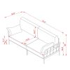 American Rustic Style Living Room Metal Frame with Cushions Comfortable Sofa Couch